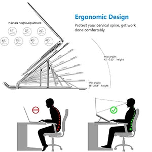 PORTABLE LAPTOP STAND CON VENTILADORES RGB