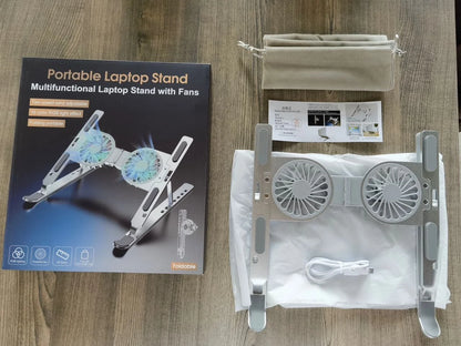 PORTABLE LAPTOP STAND CON VENTILADORES RGB