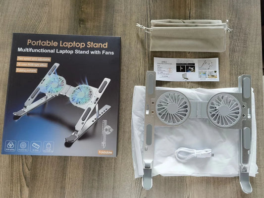 PORTABLE LAPTOP STAND CON VENTILADORES RGB
